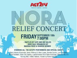Nora Relief Show to be Held at ACT2PV on Sept. 10