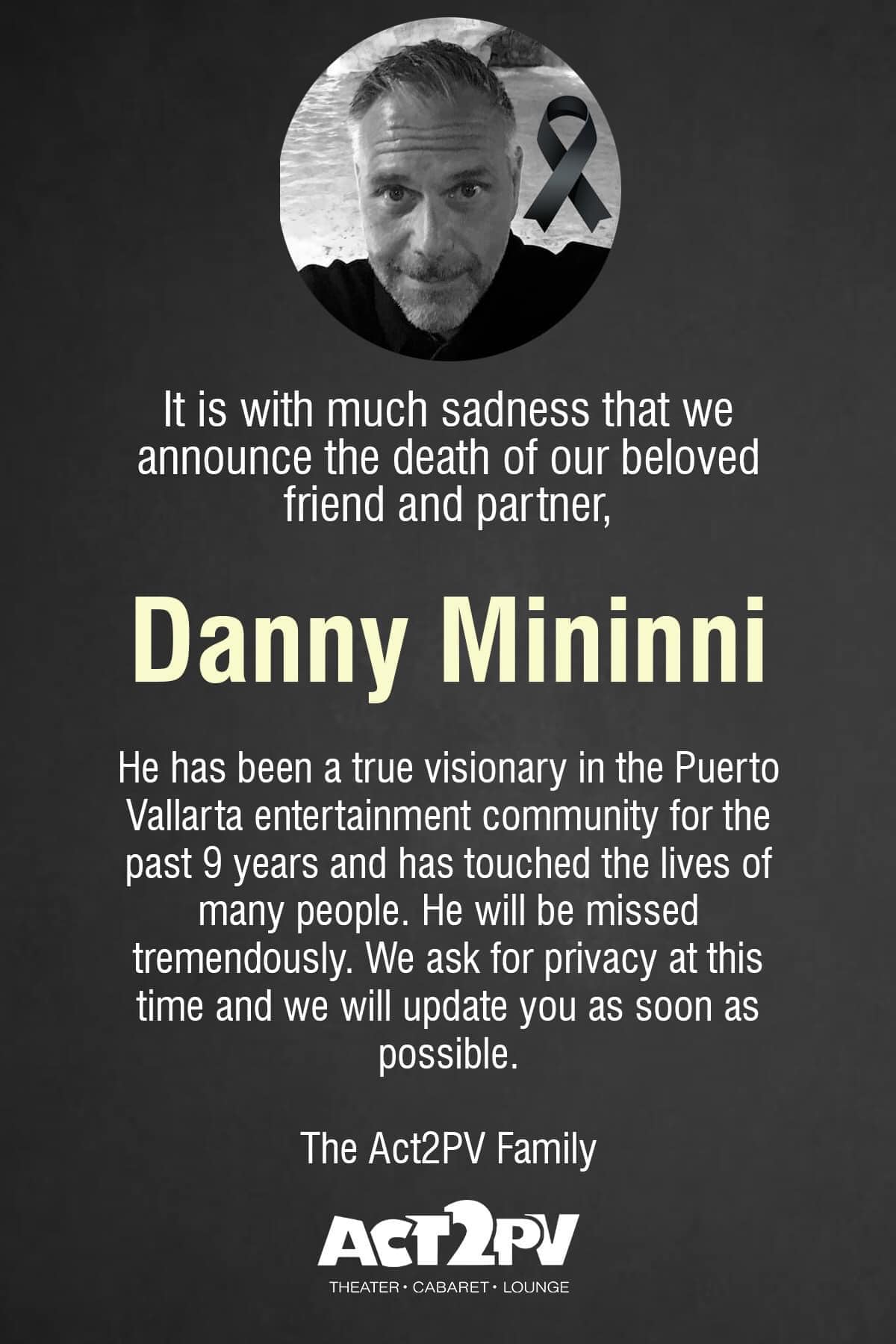 anuncio de las redes sociales de la muerte de danny