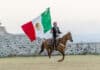 Mexican Independence Day Arrives As City Celebrates Charro with Mexican Flag