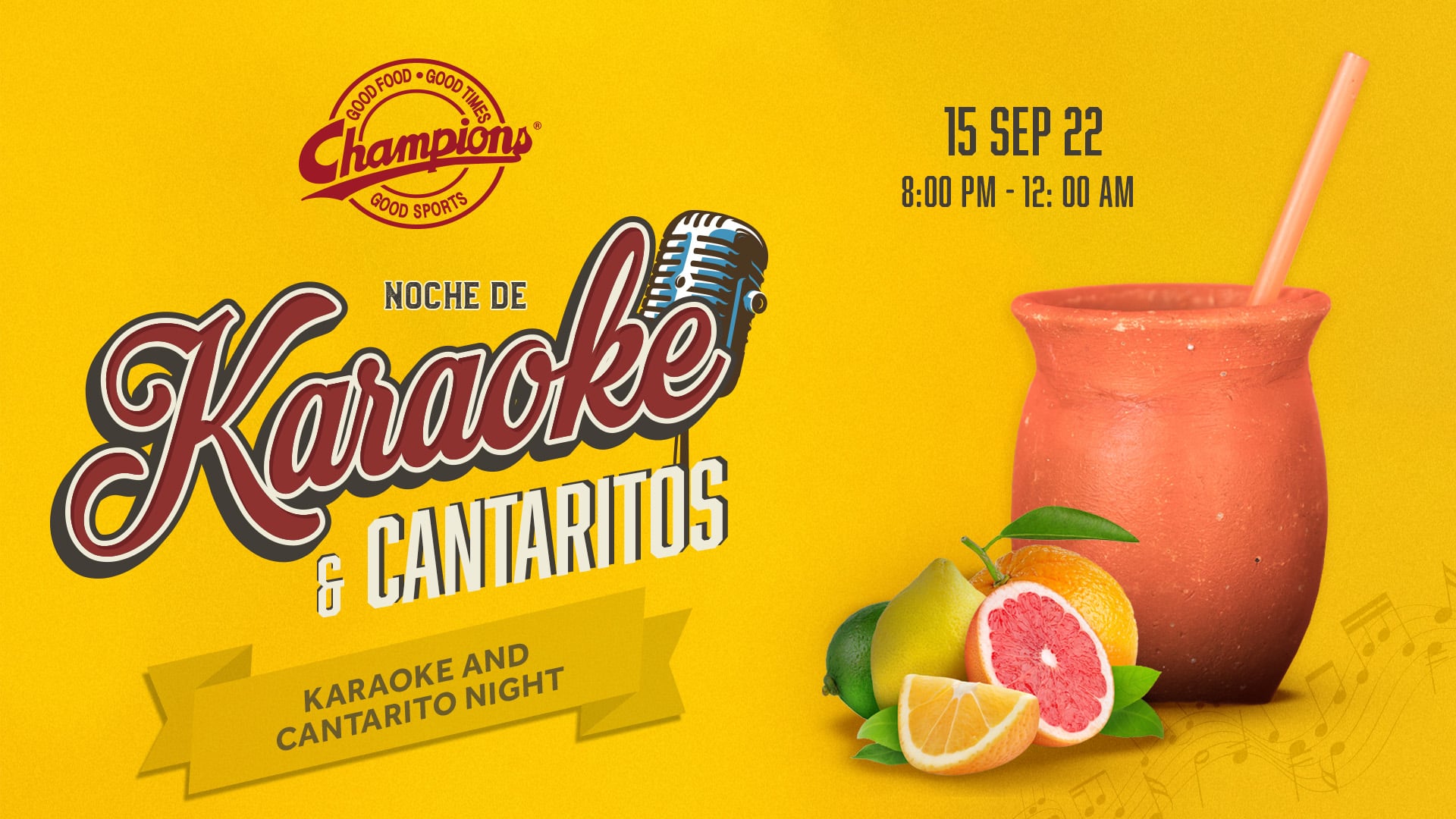 JUEVES A LAS 20:00 - 23:59 Noche de Karaoke &amp; Cantaritos