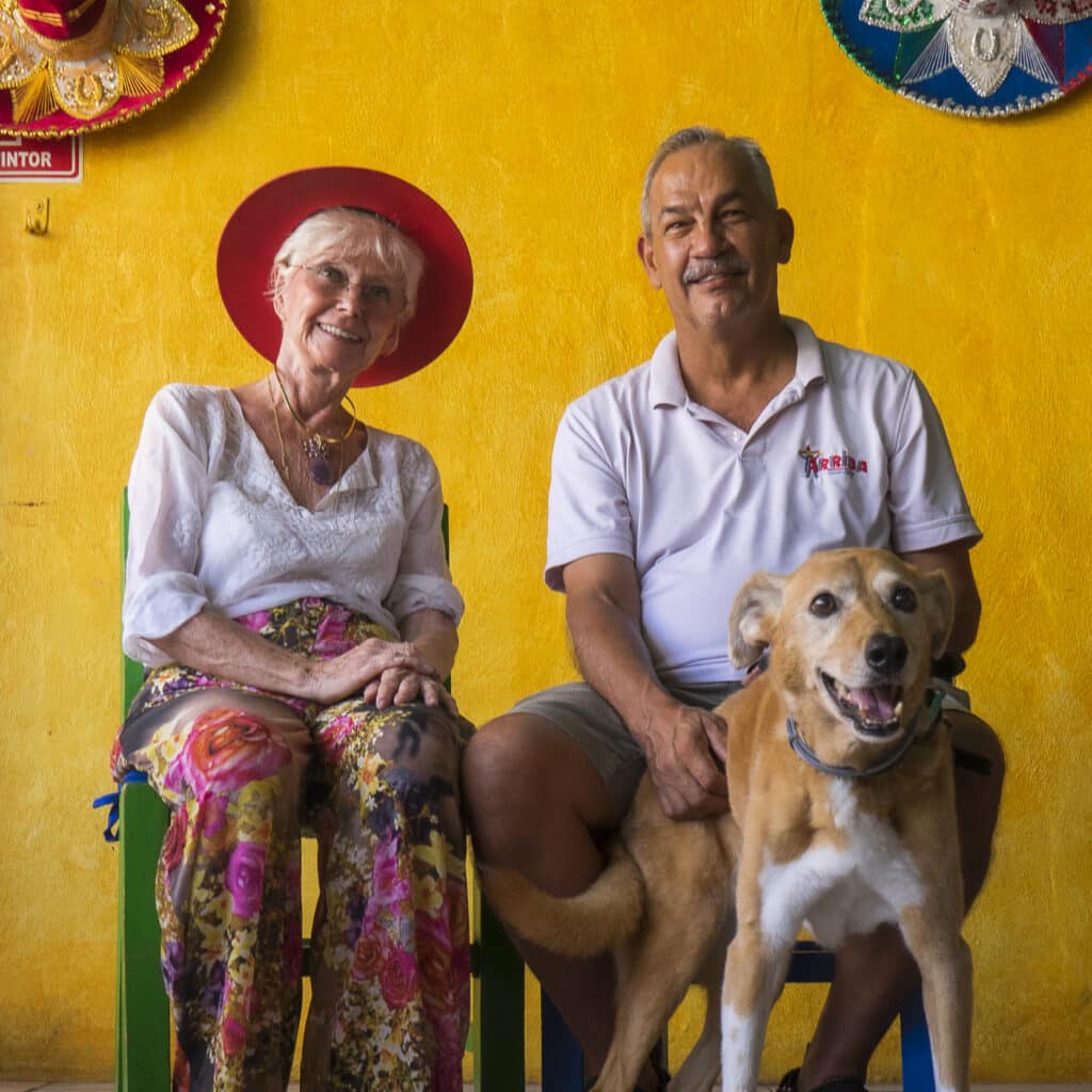 Paul y Margareta Gómez, propietarios del Restaurante Bar Arriba