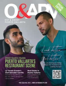 Luis Dominguez Zuniga está en la portada de Out and About PV