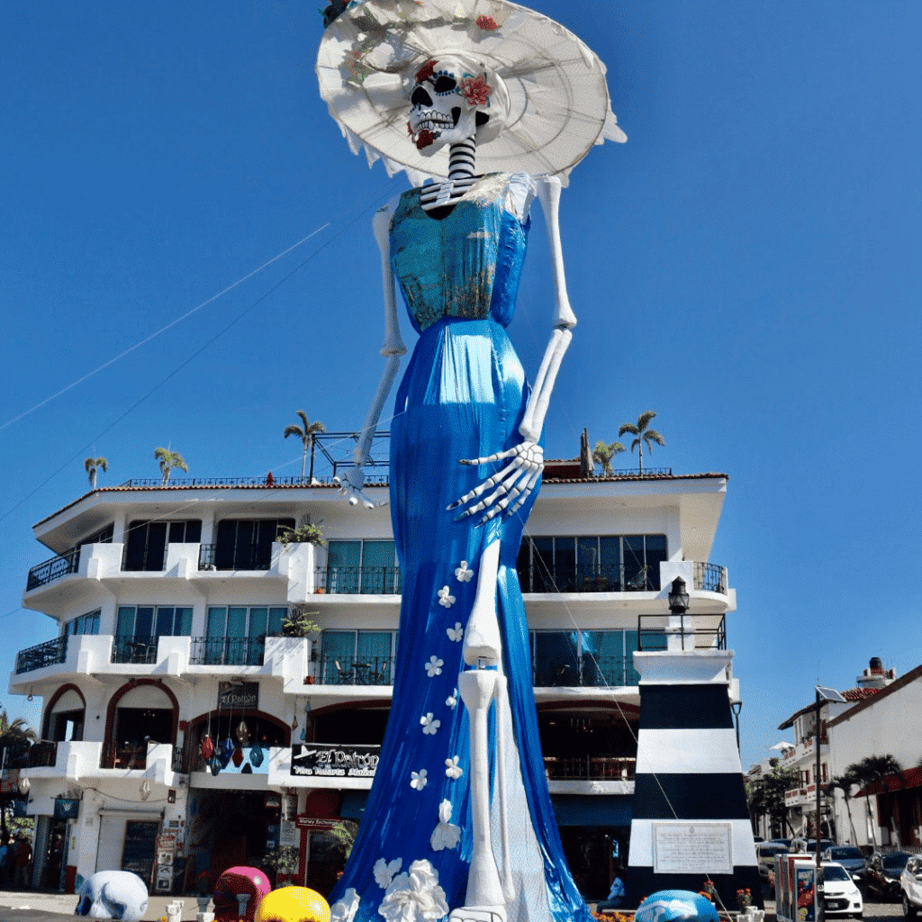 Catrina con vestido