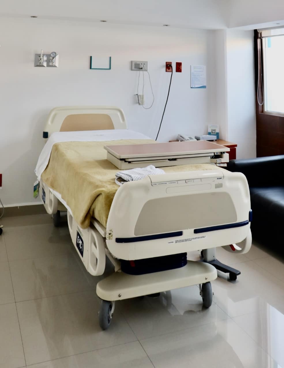 One of the private rooms at Vallarta Medical Center