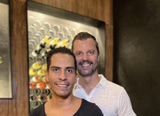 Sit. Stay. Drink. Event to Bring Dog Owners Together at The Secret Wine Bar Carlos and Christoph, owners of the Secret Wine Bar.