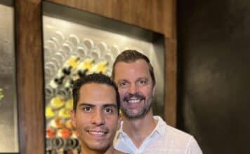 Sit. Stay. Drink. Event to Bring Dog Owners Together at The Secret Wine Bar Carlos and Christoph, owners of the Secret Wine Bar.