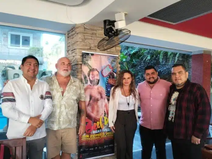 BeefDip Bear Week Brings $240 Million Pesos Economic Benefit to Puerto Vallarta (left to right) Luis Villaseñor, general director of the Public Trust for Tourism Promotion and Publicity of the Municipality of Puerto Vallarta , Steve Buczek (BeefDip founder), Carla Esparza Quintero, councilwoman president of the Tourism and Economic Development Commission, Christhian Preciado Cazares, with the Office of Tourism and Economic Development of Puerto Vallarta and Jose Spinning Cortes