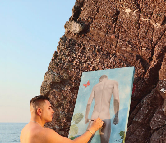 Inspired by Nature, Guzman Paints from the Heart Luis Guzman has known since he can remember that his hands and heart were meant to paint. Photo by Oscar Almeida.