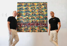 The Art Boys Are Living Life Through Color David Brown and Santiago Redmond are 'The Art Boys' at Galeria Browne. Photo by Oscar Almeida.