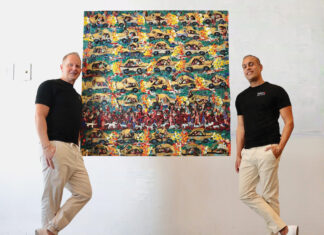 The Art Boys Are Living Life Through Color David Brown and Santiago Redmond are 'The Art Boys' at Galeria Browne. Photo by Oscar Almeida.
