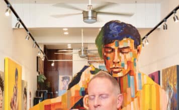 Discover the Art of the Human Form in Omar Garcia de Alba B.’s Symphony #7 David Brown and Santiago Redmond are 'The Art Boys' at Galeria Browne. Photo by Oscar Almeida.