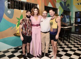 Language Classes, Yoga and More Offered at Grow! Event Space a Joint Coworking Hotel (left to right) Luiz Valdez, language instructor; Alexis Velasco, manager of special events for Joint Cowork; Jerry Jones, editor and publisher for O&APV and Collin Wynter, Yoga Instructor.