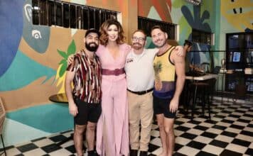 Language Classes, Yoga and More Offered at Grow! Event Space a Joint Coworking Hotel (left to right) Luiz Valdez, language instructor; Alexis Velasco, manager of special events for Joint Cowork; Jerry Jones, editor and publisher for O&APV and Collin Wynter, Yoga Instructor.