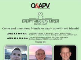 Gay Mixers Set for April 5 and April 27