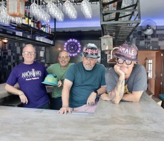 Tunnel Bar Opens in East Emiliano Zapata The Tunnel Bar owners (left to right) Roger, Bryan, Sugarbaker and Tamale. Photo by Oscar Almeida.