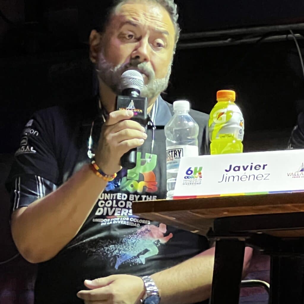 Javier Jiménez, presidente de Vallarta Pride; 