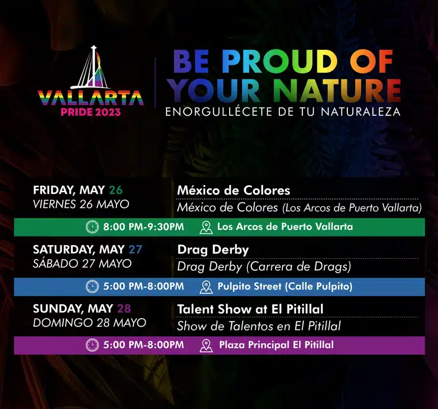 VALLARTA PRIDE calendar