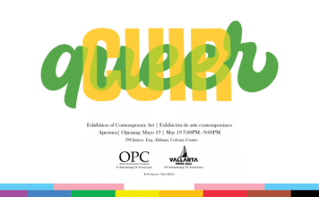 Two Exhibitions Celebrate Pride: Queer/Cuir is a multidisciplinary exhibition of contemporary art that brings together the work of twelve national and international artists whose work is representative of queer/cuir. Vallarta Pride: 10 years in photographs gathers visual testimonies of the 10 years of Vallarta Pride through the work of several photographers.