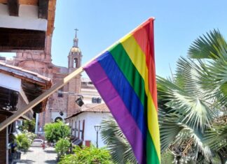 United in Diversity for Equality and Respect – Rainbow Flag Raised in Puerto Vallarta rainbow flag in Puerto Vallarta