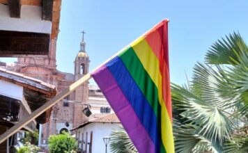 United in Diversity for Equality and Respect – Rainbow Flag Raised in Puerto Vallarta rainbow flag in Puerto Vallarta