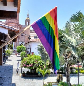 United in Diversity for Equality and Respect – Rainbow Flag Raised in Puerto Vallarta rainbow flag in Puerto Vallarta