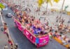 Summer Festivals Offer Fun to Visitors from World Wide Bear pride float