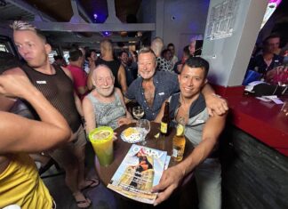 Gay Mixer June 12, 2024 at Awaysis Rio Bar This was a fun photo from a previous gay mixer held at Chachalaca Bar. Be sure to come to the last mixer of the 2023/24 season at Awaysis Rio Bar on Wednesday, June 12, 2024 from 6 to 8 p.m. Photo by Oscar Almeida