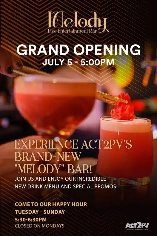 Melody Bar Opens, Offers Two Happy Hours
