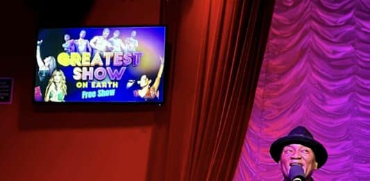 Kevin Anthony hosted "The Greatest Show" this past week at Act2PV. Photo by Sharon Gerber Scherer via Facebook.