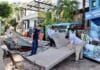 Hurricane Lidia Leaves its Mark on Puerto Vallarta, Damage Cleanup Begins People clean up after damage left by Hurricane Lidia. Photo by Oscar Almeida.