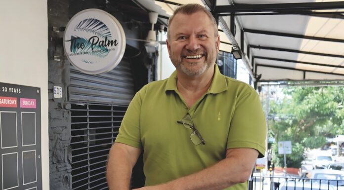 Standing Tall: The Palm, Vallarta’s Longest Running Theater, Has Top Talent for 2024 Mark Rome, owner of The Palm. Photo by Oscar Almeida.
