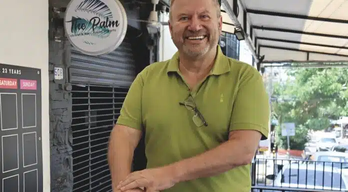 Standing Tall: The Palm, Vallarta’s Longest Running Theater, Has Top Talent for 2024 Mark Rome, owner of The Palm. Photo by Oscar Almeida.