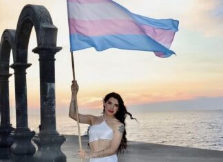 ‘Presencias’ Photo Exhibit Celebrates Trans Visibility at the VG+CC trans day flag