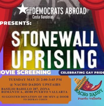 Celebrate Gay Pride with Democrats Abroad Costa Banderas Stonewall Uprising Movie During Pride 2024