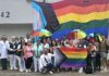 Puerto Vallarta Celebrates International LGBTQ+ Pride Day with Flag Raising, Colorful Celebrations In an emotional event held on the morning of Friday, June 28, 2024, at the General Hospital of Zone 42 of the IMSS, the placement of the LGBTQ+ flag was carried out in commemoration of International LGBTQ+ Pride Day. This event marks a significant step towards inclusion and respect for the rights of the LGBTQ+ community in health services. Photo provided.