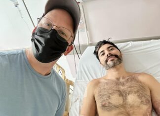 Fundraiser For Chuchin at Casita and Garden Today, June 18 Prescott Seymour at the hospital with Alberto Perez Chuchin. Photo provided via Prescott's Facebook page.