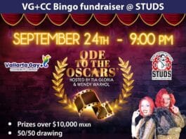 Studs Hosts Strip Down Bingo Fundraiser for Vallarta Gay+ Community Center studs strip down bingo