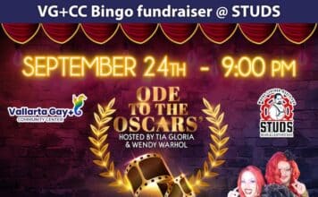 Studs Hosts Strip Down Bingo Fundraiser for Vallarta Gay+ Community Center studs strip down bingo