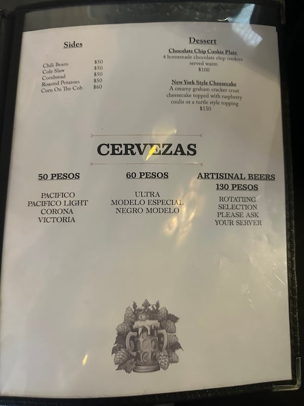 el rey sides and beer