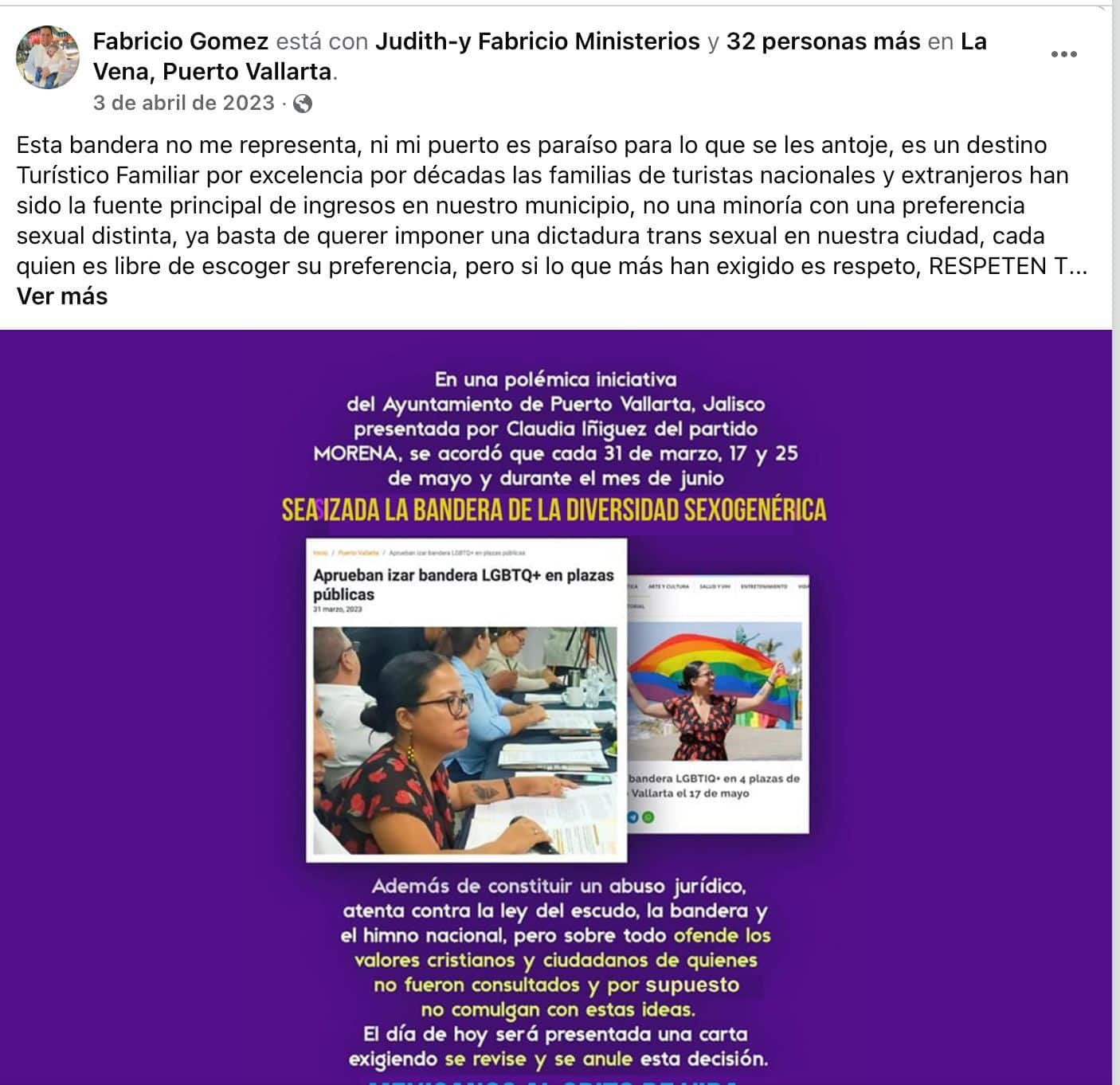 Judith Urióstegui Figueroa post on social media 2