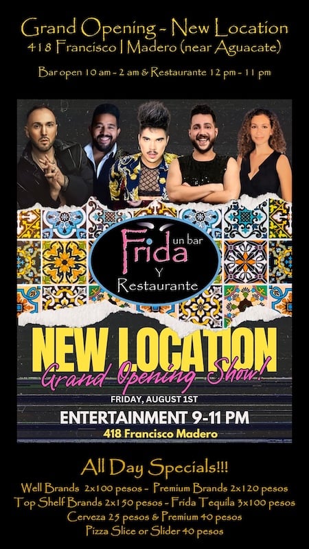 bar frida flyer opening