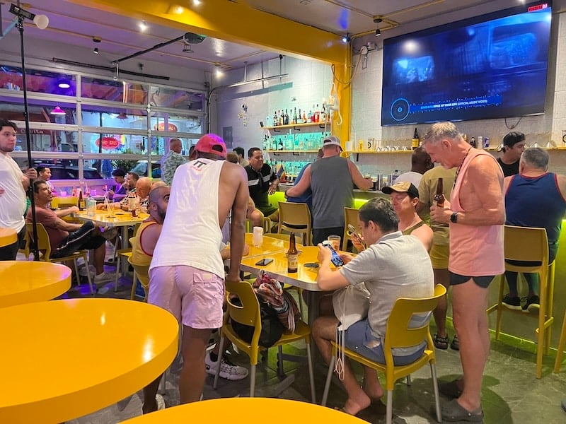 banana factory interior crowd