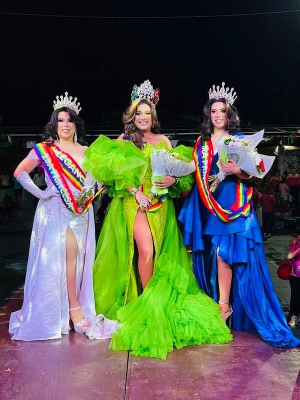 Alondra, a 28-year-old surgical nursing professional from Colonia Palmar del Progreso, was crowned Queen of the Patriotic Celebrations in El Pitillal on Sept. 13, in a pageant organized by Puerto Vallarta’s Office of Sexual Diversity. Photo provided