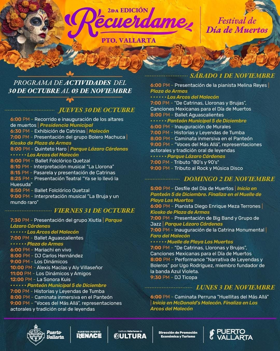 2026 day of the dead calender