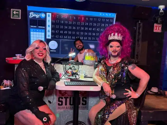 Bingo Balls & High Heels: Strip Down Bingo Hits a High Note at STUDS studs bingo mikel in drag 16