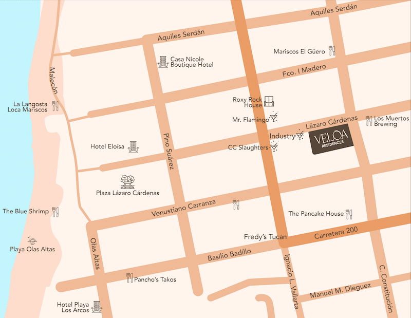 VELŌA RESIDENCES map