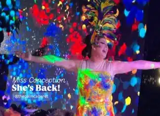 Comedy, Camp and Pride: Miss Conception Shines in ‘Make America Gay Again’ miss conception rainbows