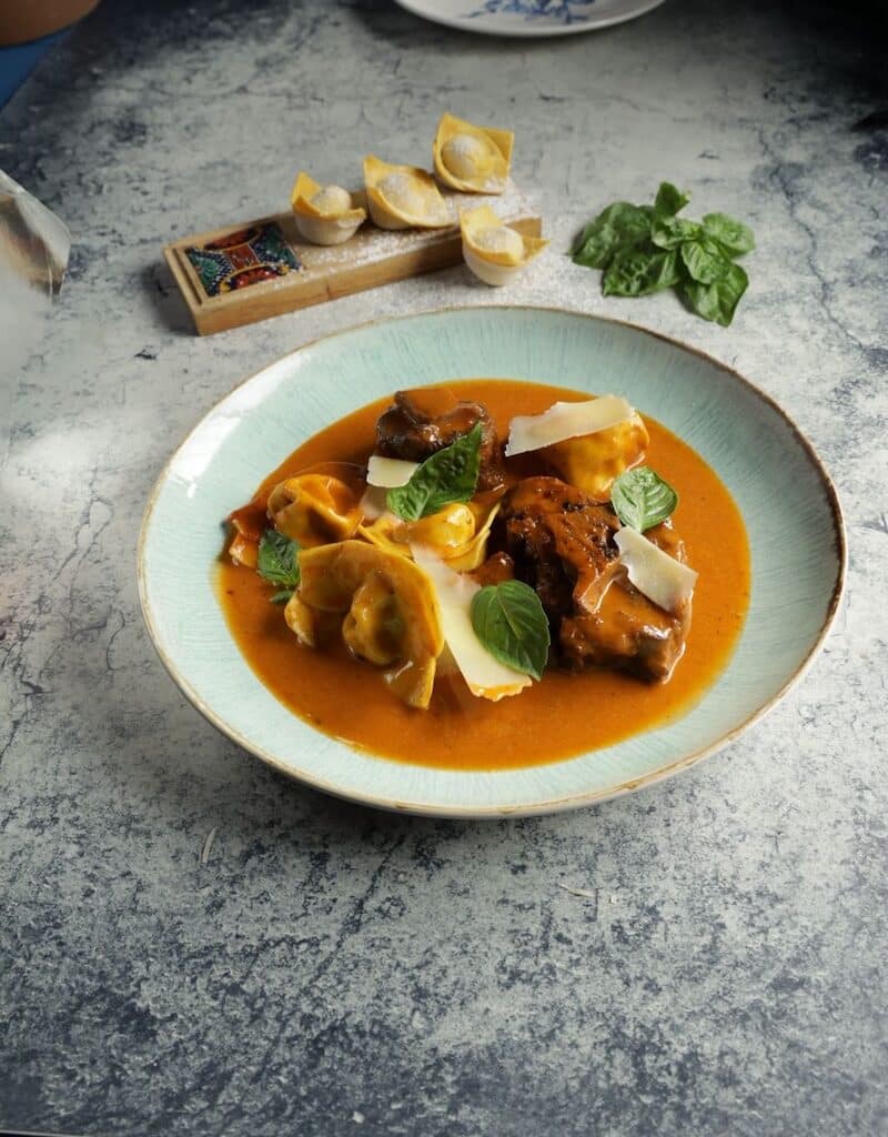 raviolis de requeson