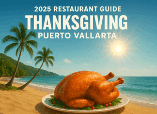 A Taste of Home: Vallarta Restaurants Serve Thanksgiving Dinners thanksgiving 2025 illustration