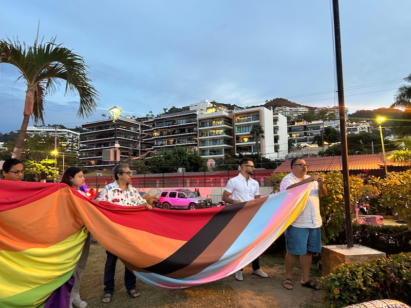 lgbtq flag Lazaro Cardenas park
